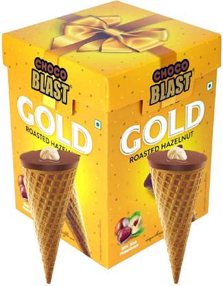 Pure Temptation Gold Chocoblast Rosted Hazelnut Friend Pack Chocolate Cone Bites