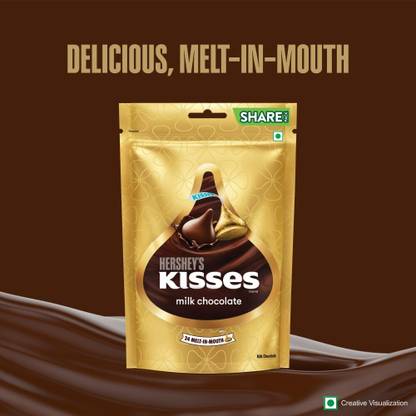 HERSHEY'S Kisses Milk Chocolate Fudges