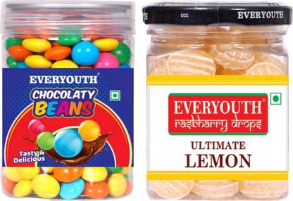 everyouth Premium Quality Chocolate Gems & Lemon Candy Fudges