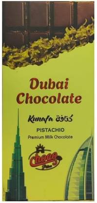 kunafa Luxurious Dubai Chocolate | Pistachio & Premium Milk Chocolate Bars