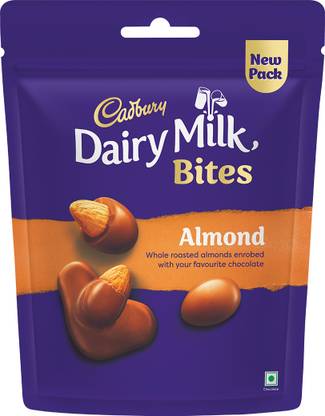 Cadbury Dairy Milk Almond, Roasted & Chocolate Coated Bites, Bites