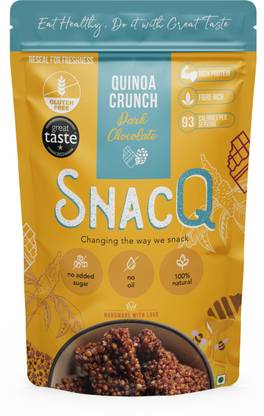 SnacQ...Changing the way we snack Quinoa Crunch Dark Chocolate | Healthy Guilt-Free Dessert Bites Bites