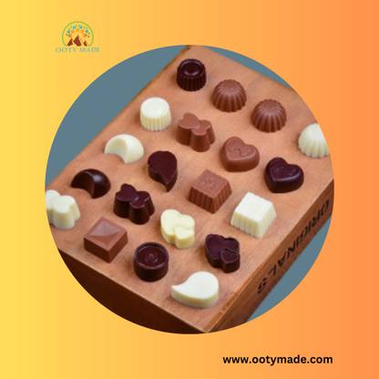 Ooty Made.Com Delightful Assorted Chocolate Pack - Handmade Chocolate Bars & Gift Box - 200g Bars