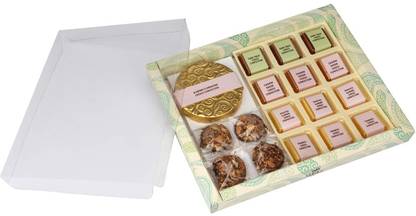 NIVAS CHOCOLATE Signature Choco Confection Chocolate Gift Box & Greeting Card Gift Pack-350gm Bars