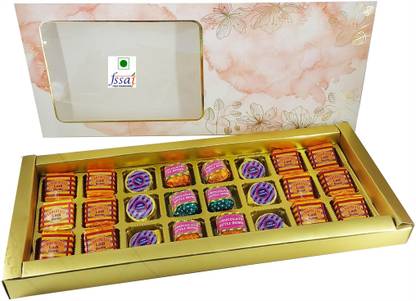 FabBites Diwali Chocolate Crackers Gift Box-Chocolate Bomb set of Premium 24 Luxury Cracker Firework Chocolate -Surprise Diwali Gift box Bars