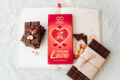 Chocodusk Love Chocolate Gift - Love Chocolate Bar 85 Gram Bars