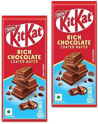 NESTLE KitkaT RICH Chocolate Coated Wafer Bar RICH IN EVERY BITE CRISPY COCOA WAFER Bars