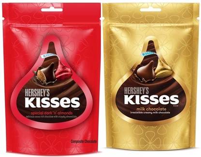 HERSHEY'S Kisses Vegetarian Milk Chocolate AND SPECIAL DARK N ALMONDS Bars