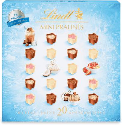 LINDT Mini Pralines 20 pieces Assorted Cocos, Spaghetti-Eis, Eiscafe, Tiramisu Truffles