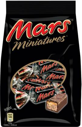 MARS Miniatures Nougat & Caramel Filled Chocolate (IMPORTED FROM NETHERLANDS) Bars
