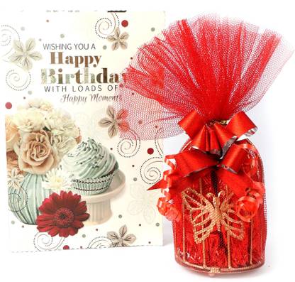Choco charms CHOCOLATE METAL CAGE I GIFT PACK WITH BIRTHDAY GREETING CARD Bars