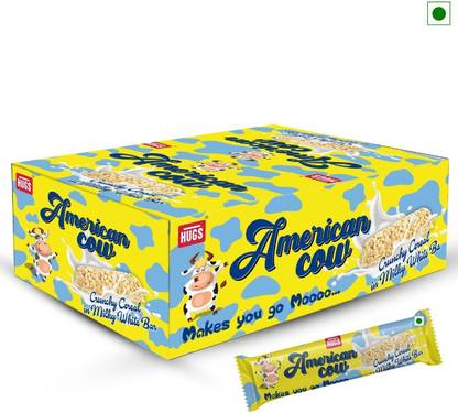 HUGS American Cow - Cereal | Oat Chocolate Milky White Bars