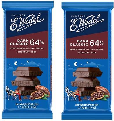 Wedel Dark 64% Cocoa Chocolate Bar 90g Bars