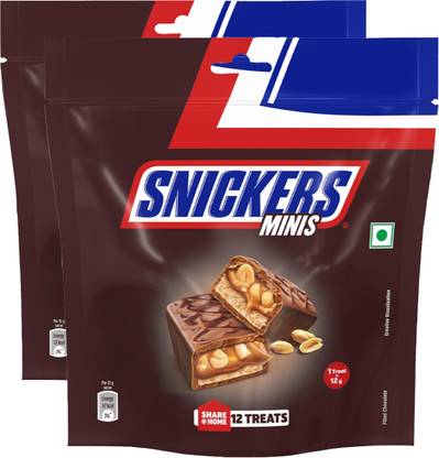Snickers Miniatures Peanut Filled Chocolates Bars, Loaded with Nougat & Caramel