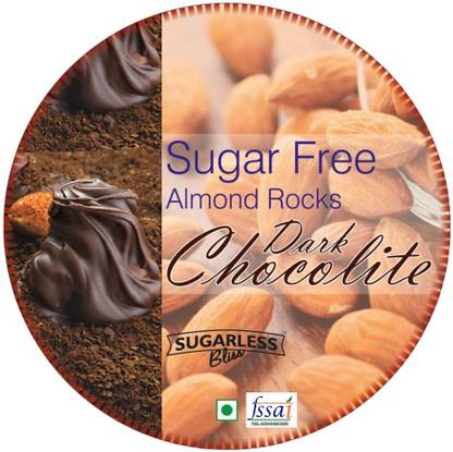 Sugarless Bliss Sugar Free Almond Rocks -250gm Bites
