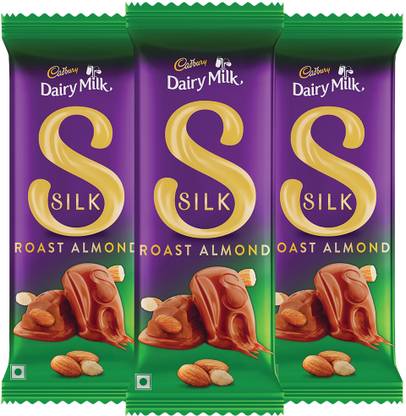 Cadbury Dairy Milk Silk Roast Almond Chocolate Bars