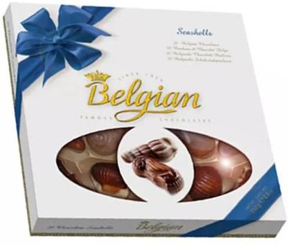 belgian Chocolate Seashells 20 Seashells Bonbins Bars