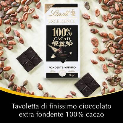 LINDT Excellence 100% COCOA Noir Infini Pure Taste (IMPORTED FROM SWISS) Bars