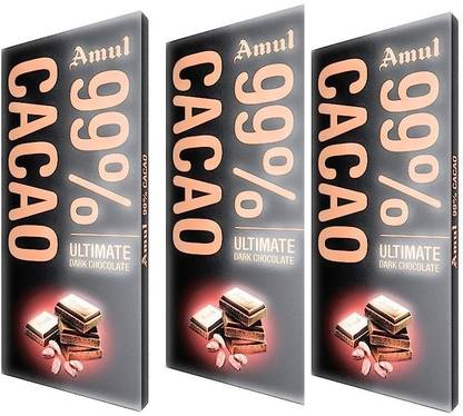 Amul 99% Cacao Chocolate Bars