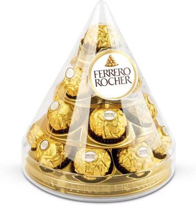 FERRERO ROCHER Cone, 17 Pcs Chocolates Truffles