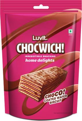 LuvIt Chocwich Home Delights Wafer Chocolates | Crunchy & Delicious | Homepack | Bars