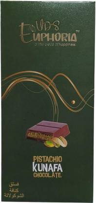 kunafa UDS Euphoria Pistachio with Milk Chocolate Bar | Traditional Middle Eastern Bars