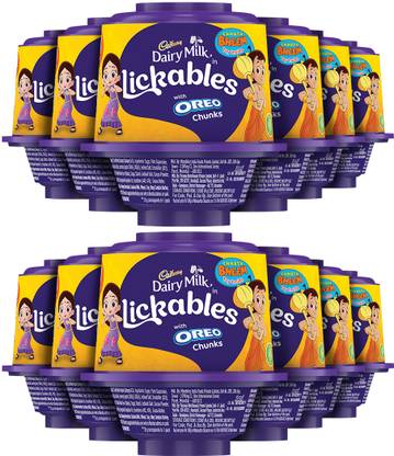 Cadbury Dairy Milk Lickables with Oreo Chunks Milk Chocolate Fudges