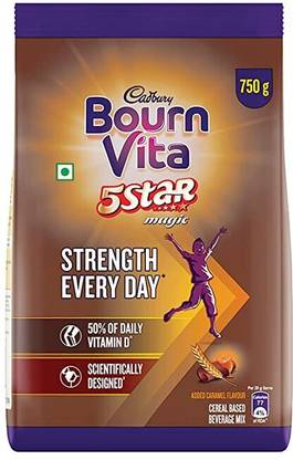 Cadbury 5 Star Magic Health Drink Pack, 750 g Bars