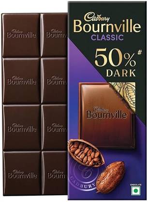 Cadbury bournville claasic 50% dark chocolate bars Bars