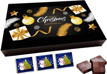 RUN TOY MERRY CHRISTMAS(92), 12pcs Chocolate Gift Box, (12 Cavity) Truffles