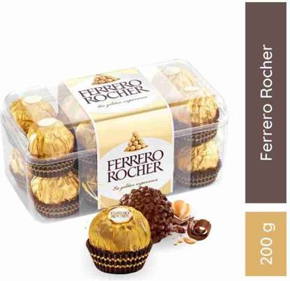 FERRERO ROCHER Premium Chocolate - 16 Pcs || Luxurious Gifting || Hazelnut Delight Truffles