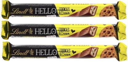 LINDT Hello Cookies & Cream | Milk Chocolate Stick Bars