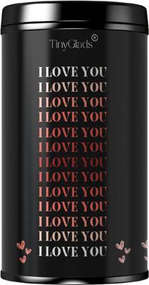 TinyGlads Love Chocolate Truffles Jar | Pocket-Sized Romance |Gift for Boyfriend Truffles