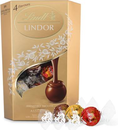 LINDT Lindor Smooth Melting Assorted Chocolates Cornet Truffles