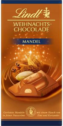 LINDT Weihnachts Chocolade Mandel Bars
