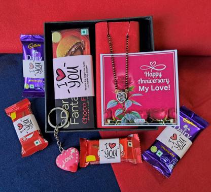 OddClick Unique I LOVE YOU Happy Anniversary My Love special gift for wife anniversary Combo