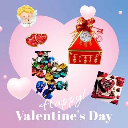 Myfa Chocolates Valentine's Day Special Chocolate Gift Hamper| 10 Pcs per Pack Bites