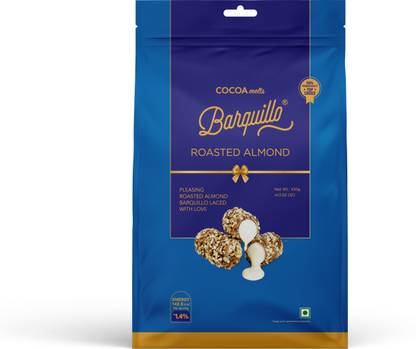 BARQUILLO Roasted Almond Premium Chocolates filled with Vanilla Flavoured Cream Truffle Bites