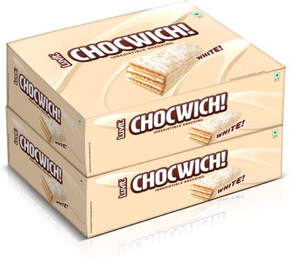 LuvIt Chocwich White Crispy Wafer Chocolates | Crunchy & Delicious | Bars
