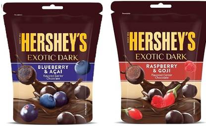 HERSHEY'S Dark Chocolate Blueberry & Dark Raspberry & Goji Bars