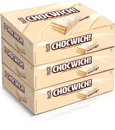 LuvIt Chocwich White Crispy Wafer Chocolates | Crunchy & Delicious | Bars