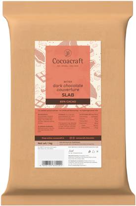 Cocoacraft 85% Cocoa Bitter Dark Chocolate Couverture Slab Bars