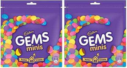 Cadbury Gems Chocolate Home Treats Pack, Bars