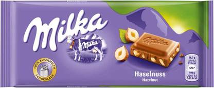 milka Haselnuss ( Hazelnut Chocolate) Bars