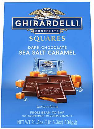 Ghirardelli Squares Sea Salt Caramel Dark Chocolate Bites