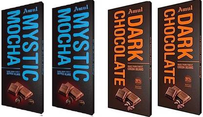 Amul Mystic Mocha Chocolate & Dark Chocolate Bars