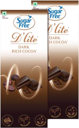 Sugarfree D'lite Rich Cocoa Dark Chocolate Bars