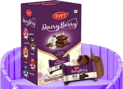 LOPPY Milk Centre Filled Compound Chocolate Bites