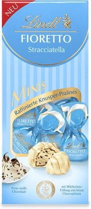LINDT Fioretto Minis, Stracciatella White Chocolate Truffles