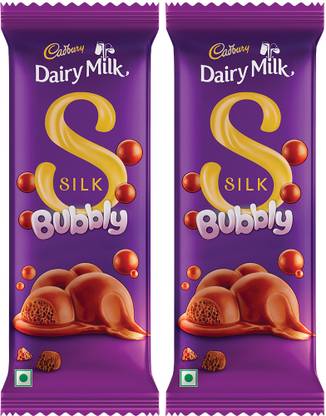 Cadbury Dairy Milk Silk Bubbly Chocolate Bars